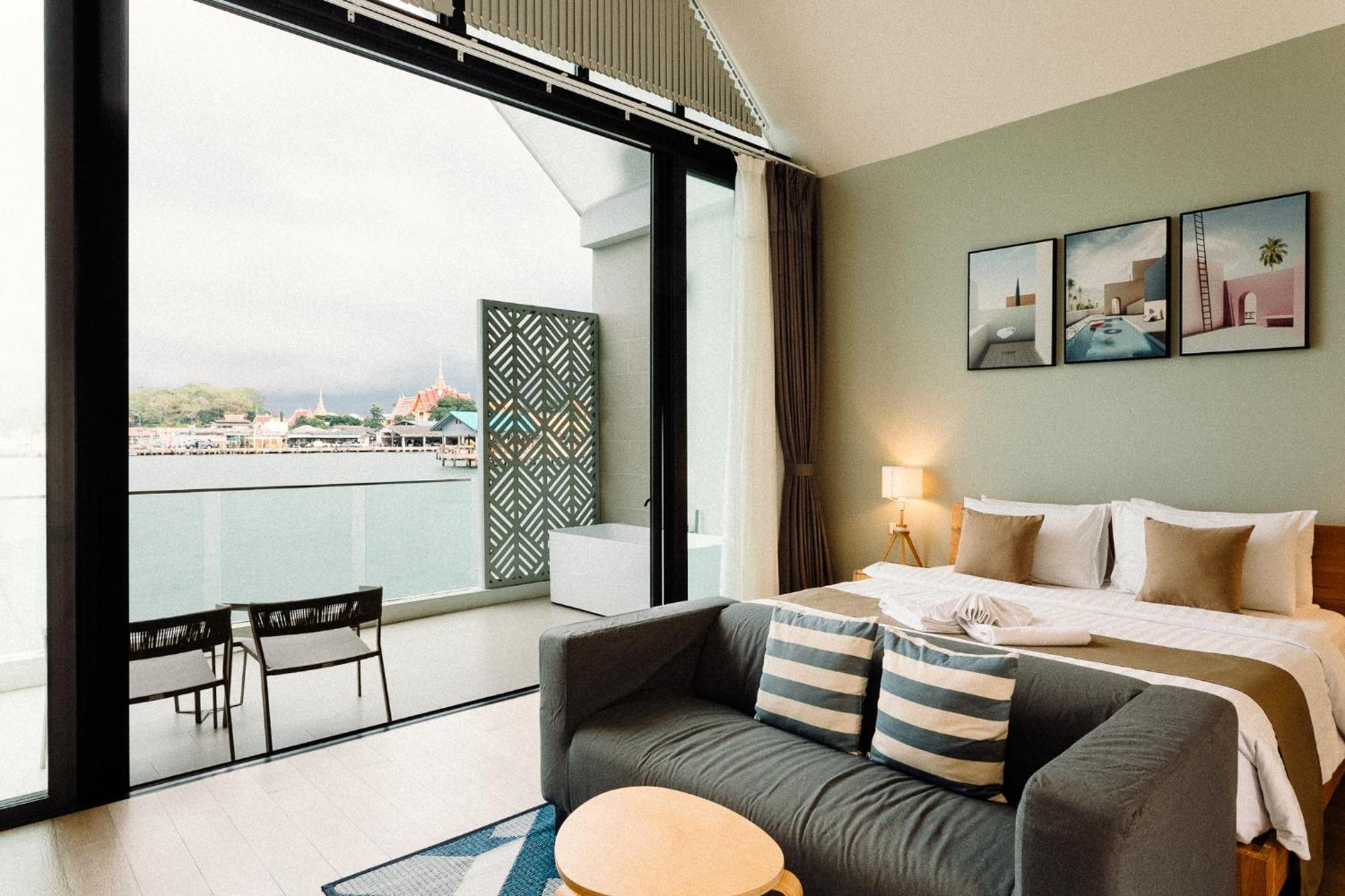 Baan Tah On The Sea Hotell Bang Sare Exteriör bild